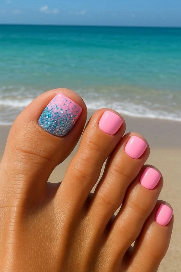 💅Unhas dos Pés no Verão: Cores Vibrantes e Designs Criativos que São Tendência!