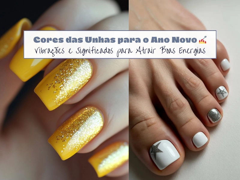 Cores das Unhas para o Ano Novo: Vibrações e Significados para Atrair Boas Energias