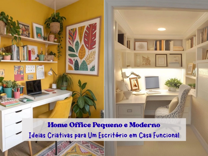 Home Office Pequeno e Moderno: Ideias Criativas para Um Escritório em Casa Funcional