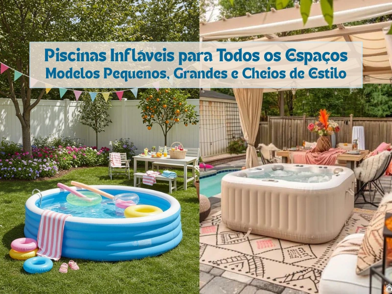 Piscinas Infláveis para Todos os Espaços: Modelos Pequenos, Grandes e Cheios de Estilo