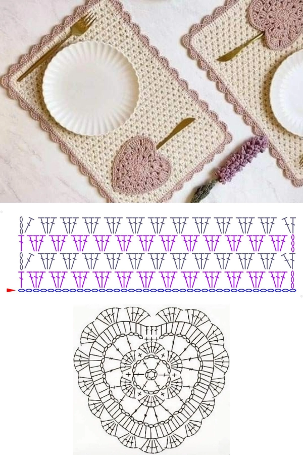 🧶Decoração de Mesa: Jogo Americano e Sousplat Retangular em Crochê para um Visual Moderno