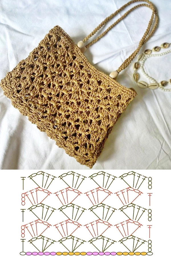 Novos Modelos de Bolsas de Crochê com Pontos Lindos para Inspirar