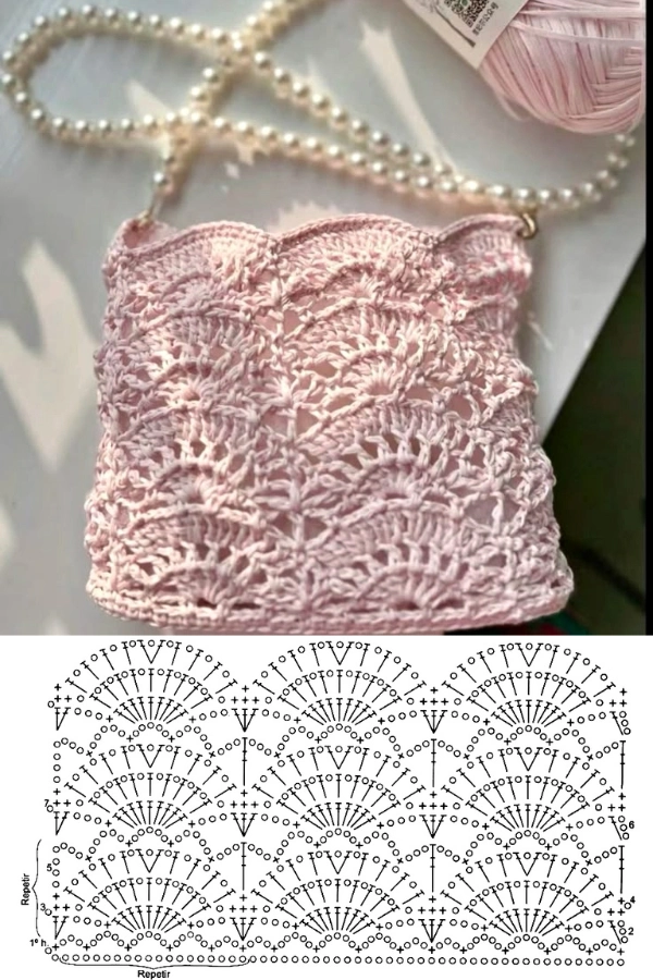 Novos Modelos de Bolsas de Crochê com Pontos Lindos para Inspirar