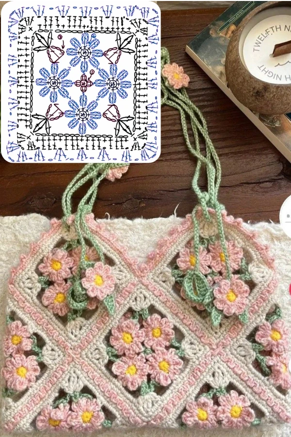 Novos Modelos de Bolsas de Crochê com Pontos Lindos para Inspirar