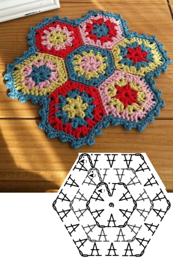 12 Ideias de Mosaico de Crochê com Quadradinhos Modernos e Criativos