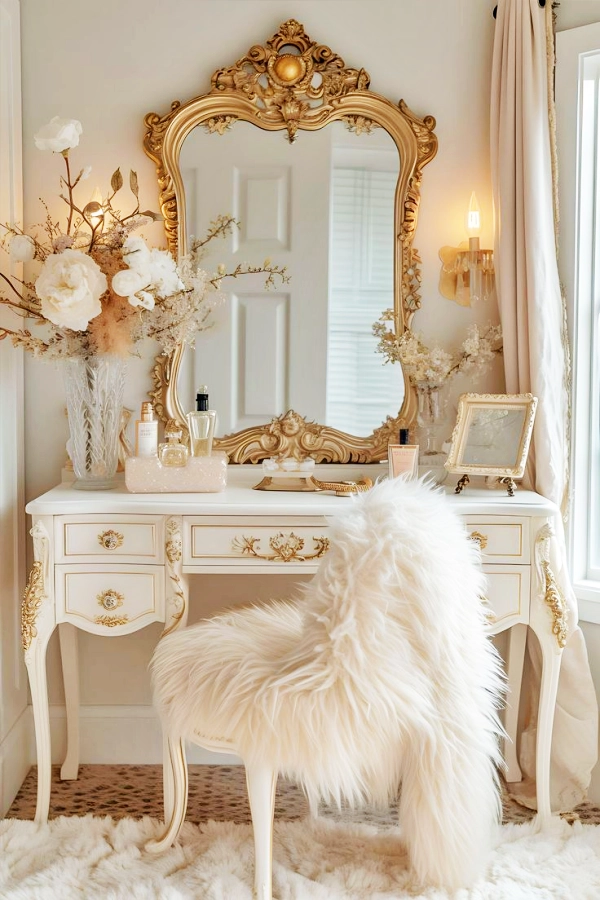 Cantinho de Beleza no Quarto: A Penteadeira Perfeita para Decorar e Organizar