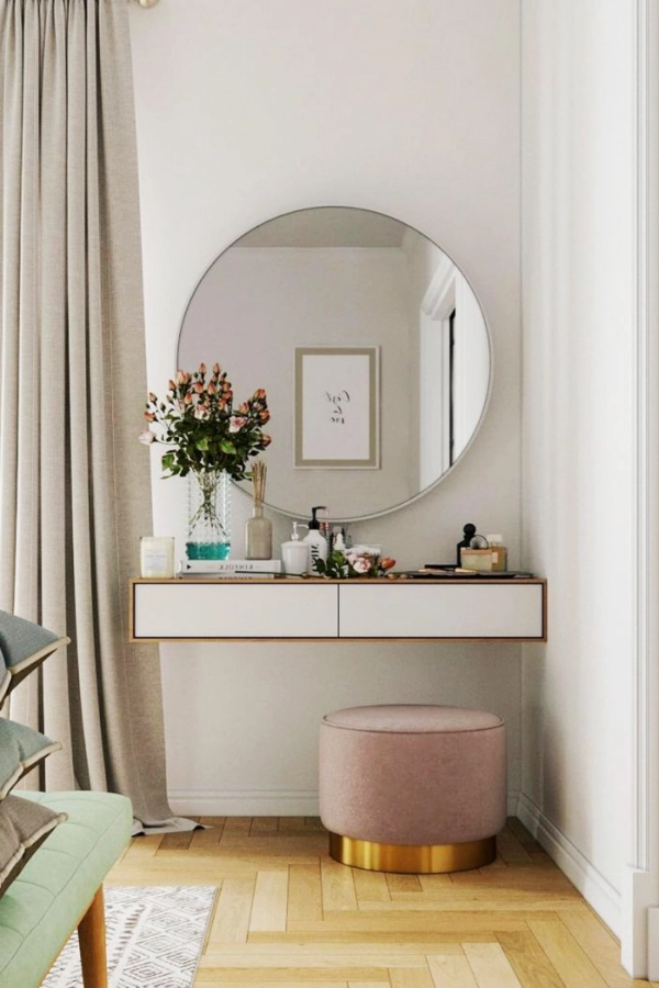 Cantinho de Beleza no Quarto: A Penteadeira Perfeita para Decorar e Organizar