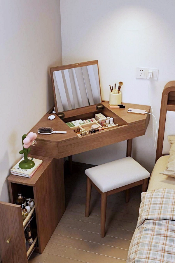 Cantinho de Beleza no Quarto: A Penteadeira Perfeita para Decorar e Organizar