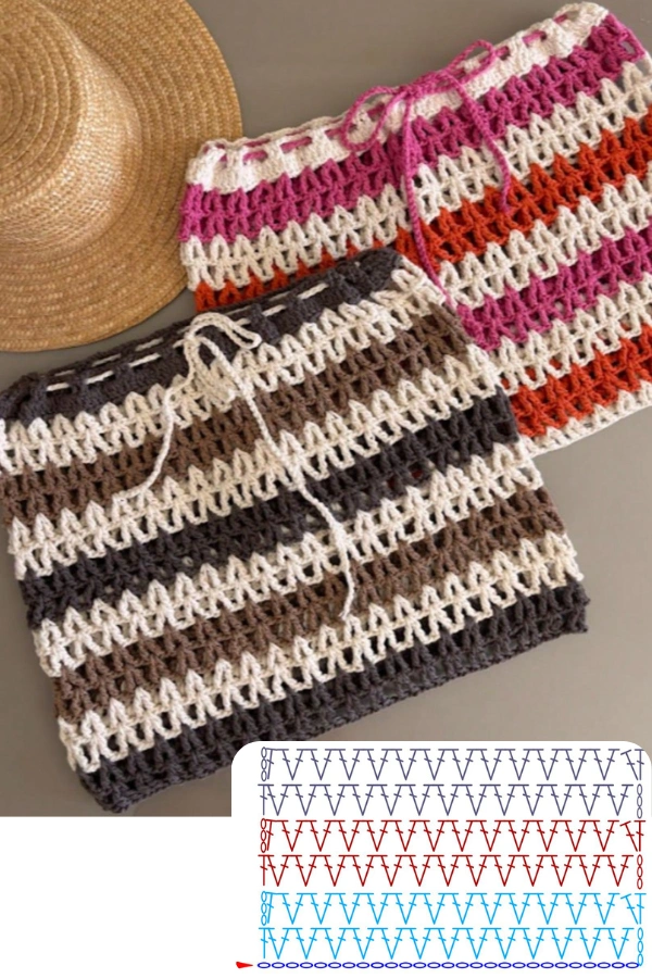 Pontos de Crochê para Saias: Modelos com Gráficos Perfeitos para o Verão