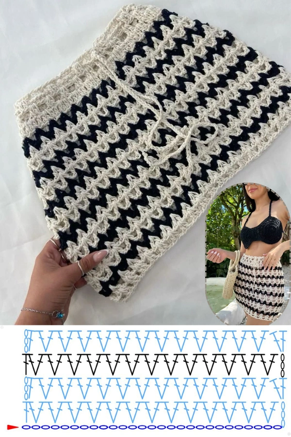 Pontos de Crochê para Saias: Modelos com Gráficos Perfeitos para o Verão