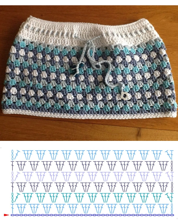 Pontos de Crochê para Saias: Modelos com Gráficos Perfeitos para o Verão