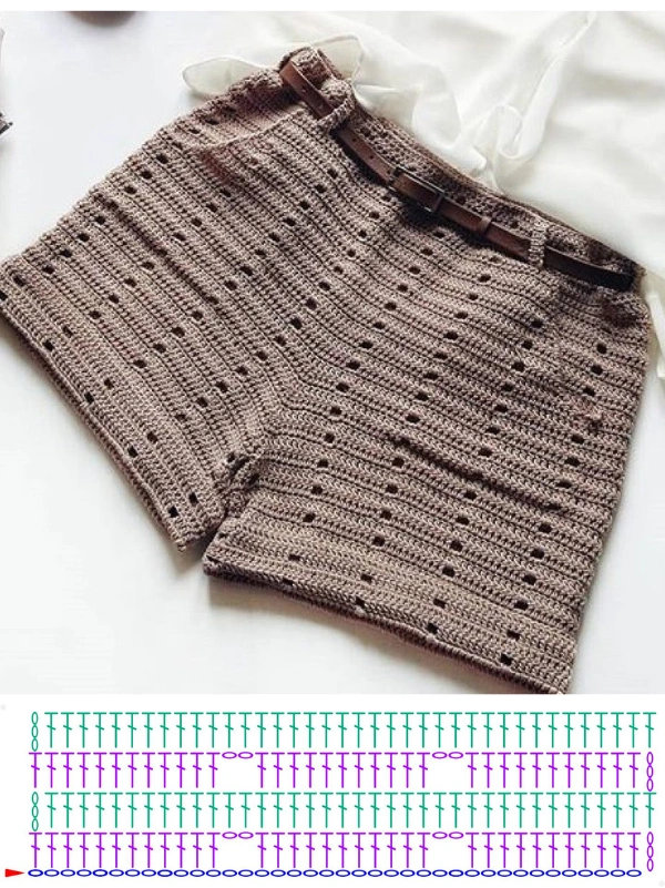 Short de Crochê: Modelos, Gráficos e Pontos Lindos para Fazer e Lucrar