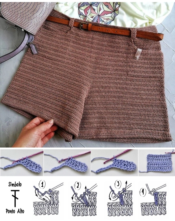 Short de Crochê: Modelos, Gráficos e Pontos Lindos para Fazer e Lucrar