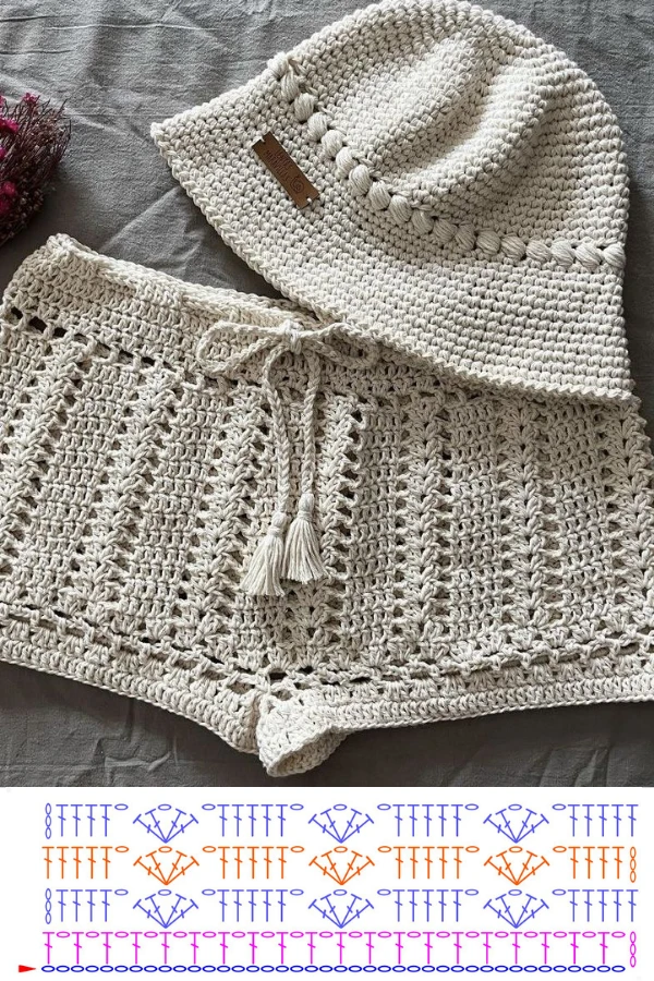 Short de Crochê: Modelos, Gráficos e Pontos Lindos para Fazer e Lucrar