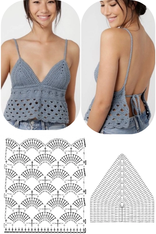 🧶12 Ideias de Tops de Crochê para o Verão: Tendências Lindas e Atuais