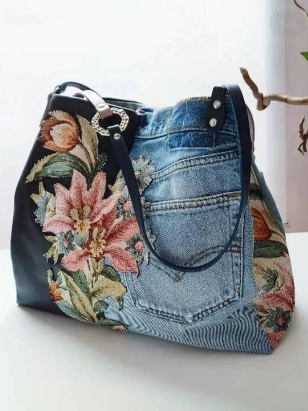 Transforme Jeans Velho em Bolsas Modernas e Sustentáveis: Ideias Úteis e Criativas