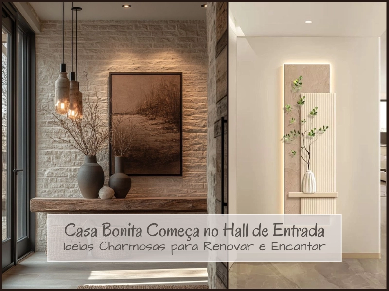 Casa Bonita Começa no Hall de Entrada: Ideias Charmosas para Renovar e Encantar