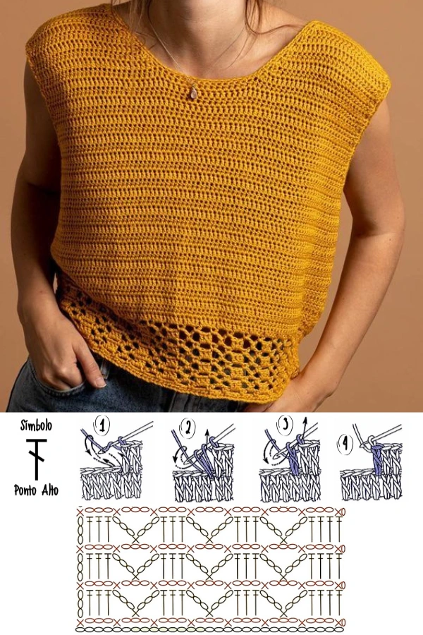 14 Modelos de Blusinhas de Crochê para o Verão: Pontos Modernos, Leves e Fáceis