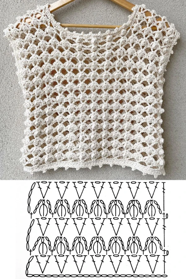 14 Modelos de Blusinhas de Crochê para o Verão: Pontos Modernos, Leves e Fáceis