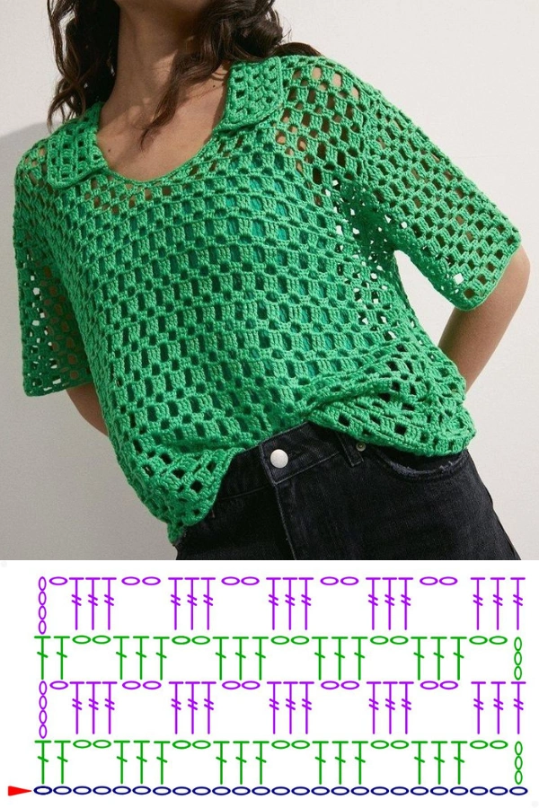 14 Modelos de Blusinhas de Crochê para o Verão: Pontos Modernos, Leves e Fáceis