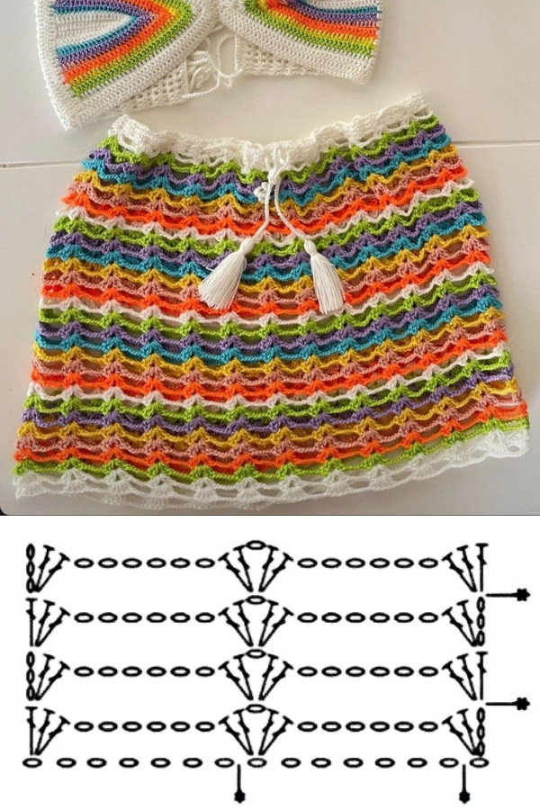 Pontos de Crochê para Saias de Verão: Ideias Leves e Tendências para Praia