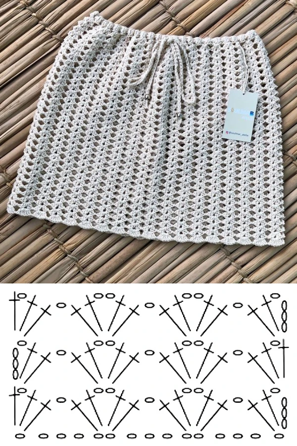 Pontos de Crochê para Saias de Verão: Ideias Leves e Tendências para Praia