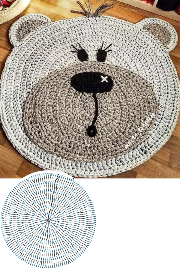 Tapete Redondo de Crochê Infantil: Ideias Criativas, Temas Fofos Perfeitos para Crianças