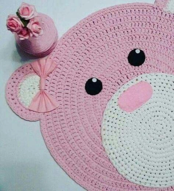 Tapete Redondo de Crochê Infantil: Ideias Criativas, Temas Fofos Perfeitos para Crianças
