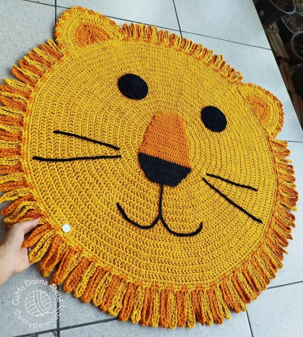 Tapete Redondo de Crochê Infantil: Ideias Criativas, Temas Fofos Perfeitos para Crianças