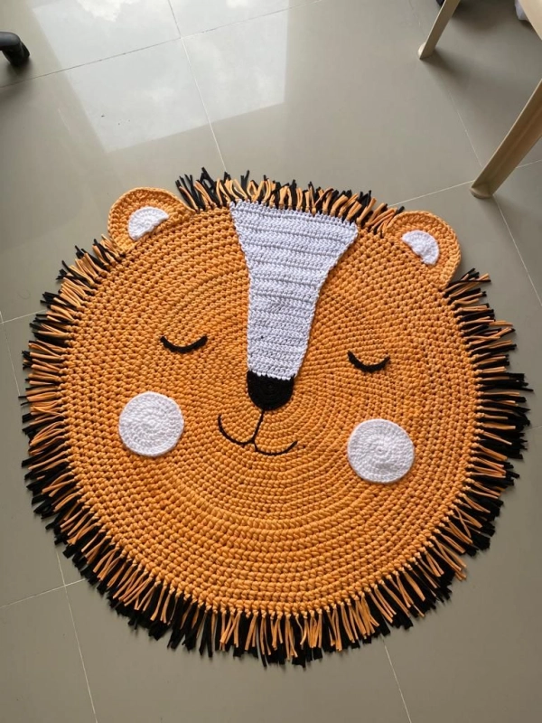 Tapete Redondo de Crochê Infantil: Ideias Criativas, Temas Fofos Perfeitos para Crianças