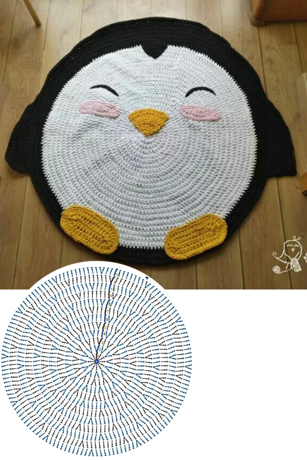 Tapete Redondo de Crochê Infantil: Ideias Criativas, Temas Fofos Perfeitos para Crianças
