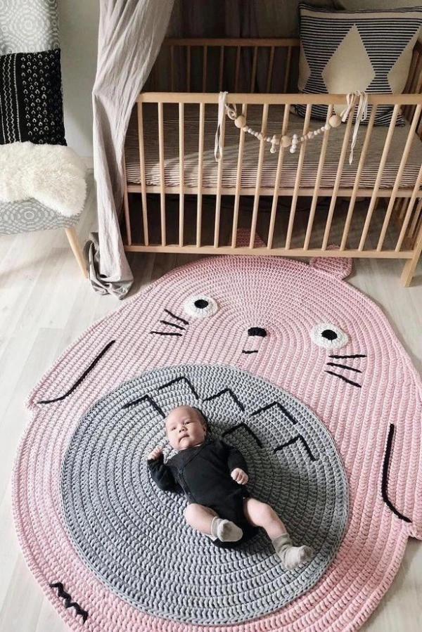 Tapete Redondo de Crochê Infantil: Ideias Criativas, Temas Fofos Perfeitos para Crianças