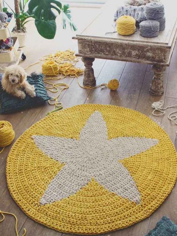 Tapete Redondo de Crochê Infantil: Ideias Criativas, Temas Fofos Perfeitos para Crianças