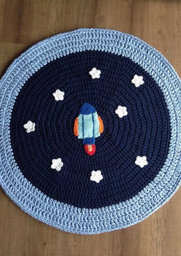 Tapete Redondo de Crochê Infantil: Ideias Criativas, Temas Fofos Perfeitos para Crianças