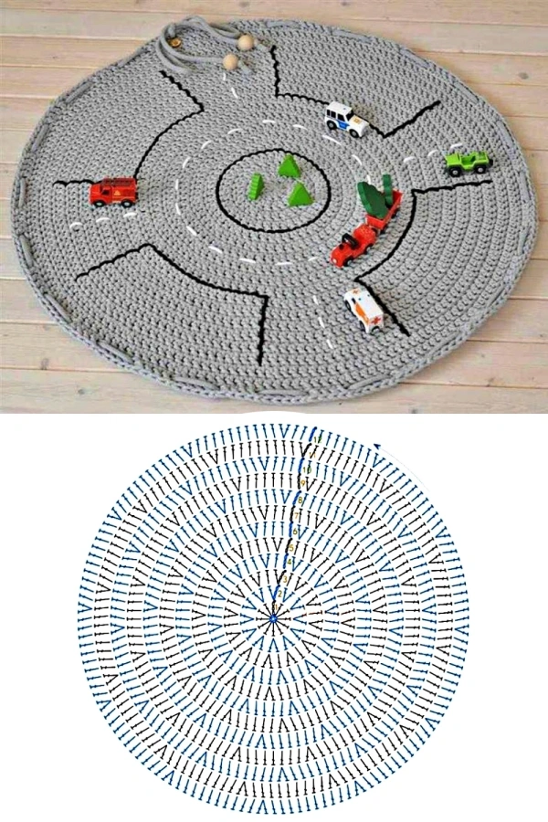 Tapete Redondo de Crochê Infantil: Ideias Criativas, Temas Fofos Perfeitos para Crianças