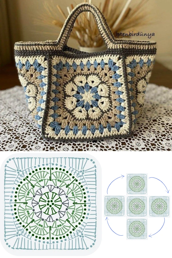 Bolsas com Quadrado de Crochê (Granny Square): Inspirações Modernas