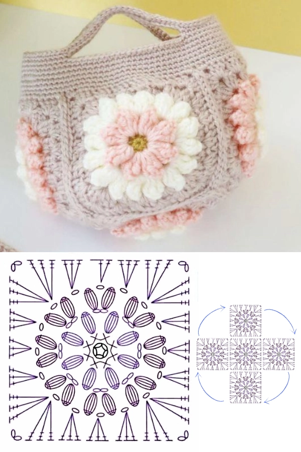 Bolsas com Quadrado de Crochê (Granny Square): Inspirações Modernas
