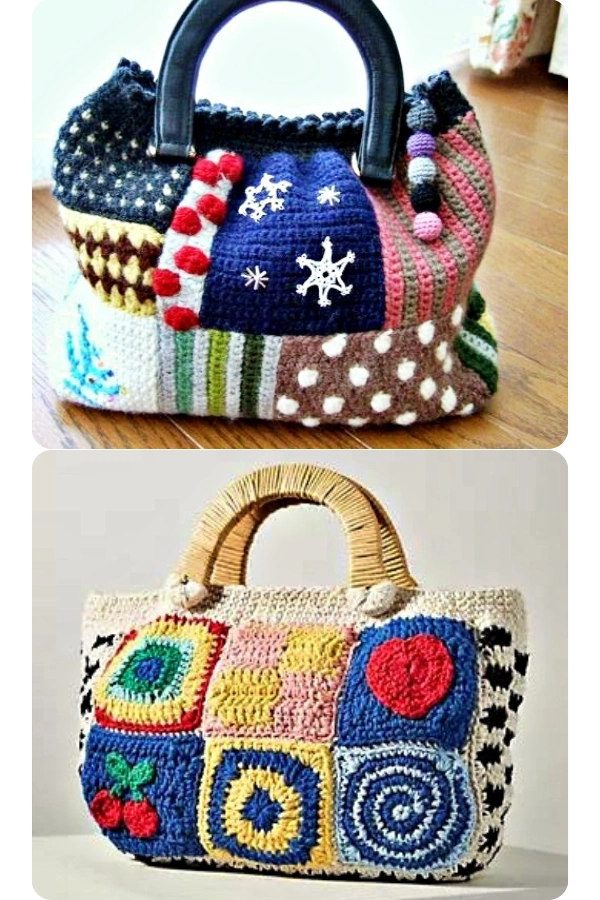 Bolsa de Crochê Patchwork: 22 Modelos Diferentes para Criar a Sua!
