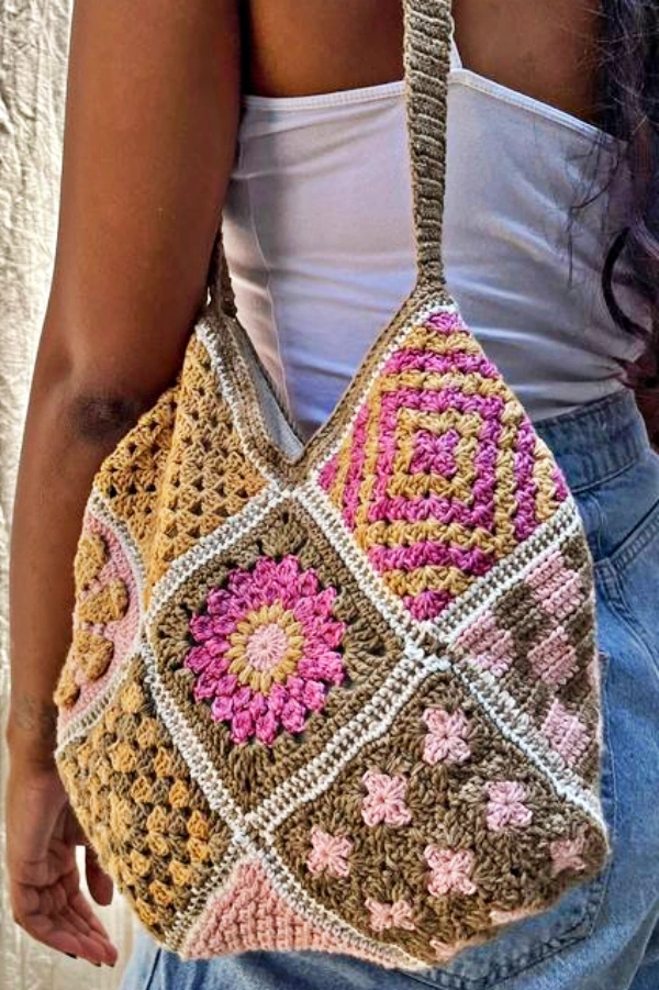Bolsa de Crochê Patchwork: 22 Modelos Diferentes para Criar a Sua!