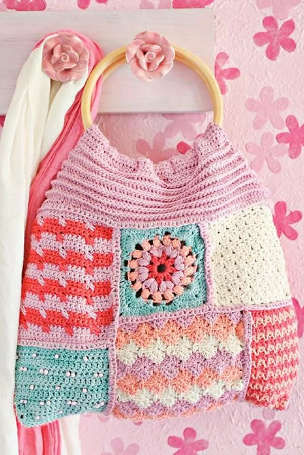 Bolsa de Crochê Patchwork: 22 Modelos Diferentes para Criar a Sua!