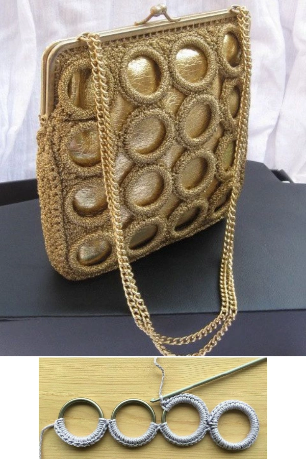Bolsas de Crochê com Argolas: 27 Modelos Lindos, Modernos e Cheios de Estilo
