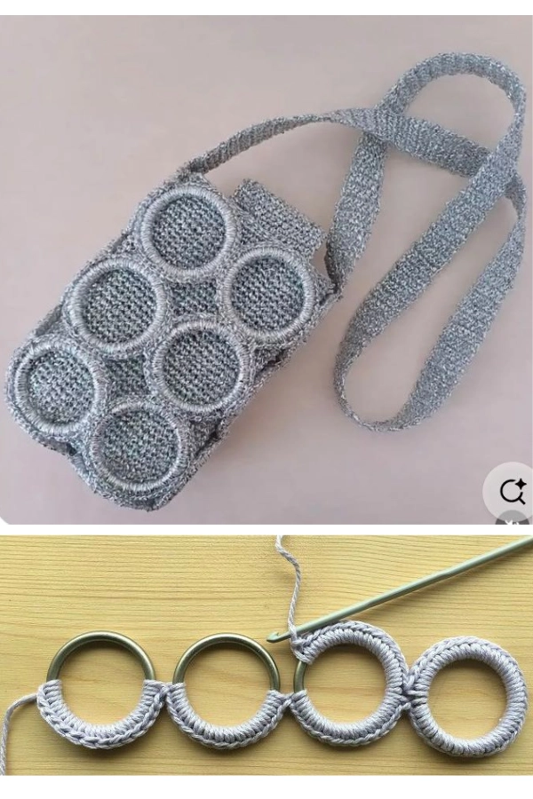 Bolsas de Crochê com Argolas: 27 Modelos Lindos, Modernos e Cheios de Estilo