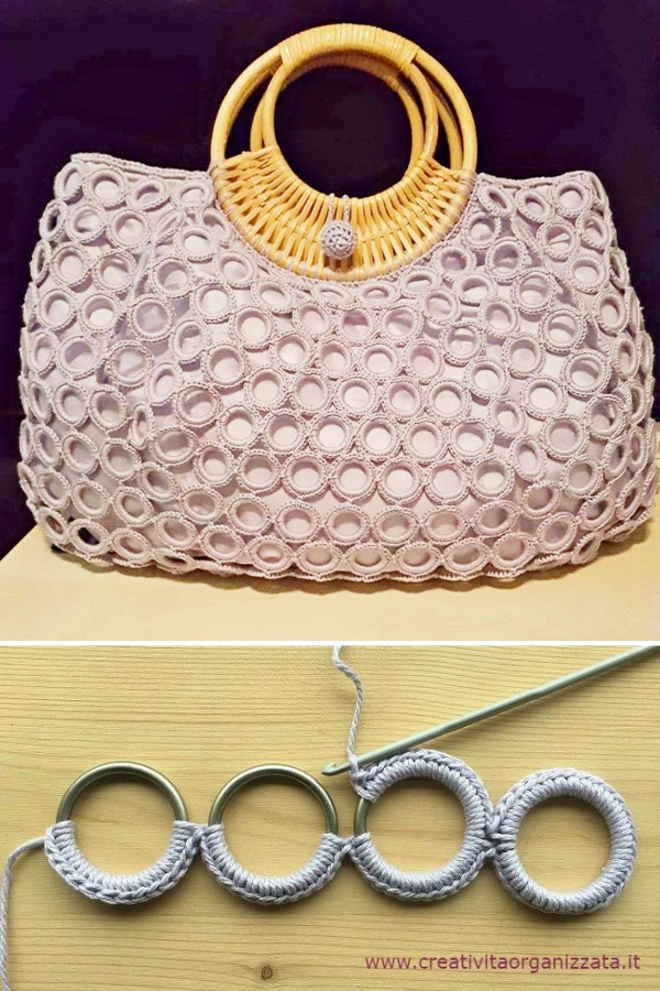 Bolsas de Crochê com Argolas: 27 Modelos Lindos, Modernos e Cheios de Estilo