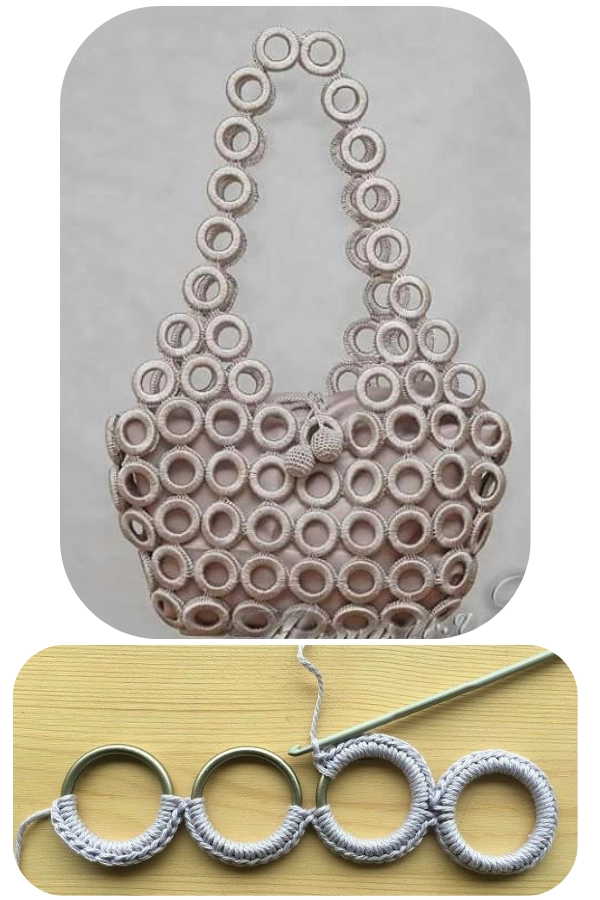 Bolsas de Crochê com Argolas: 27 Modelos Lindos, Modernos e Cheios de Estilo