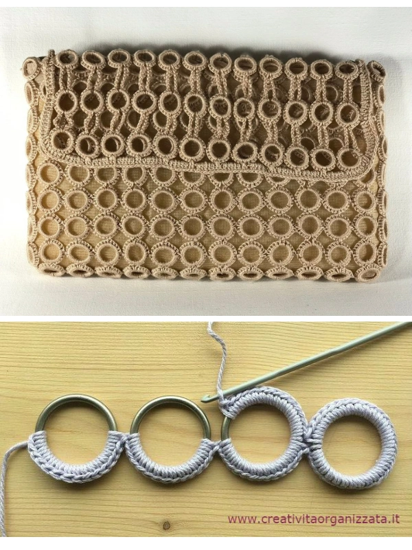 Bolsas de Crochê com Argolas: 27 Modelos Lindos, Modernos e Cheios de Estilo