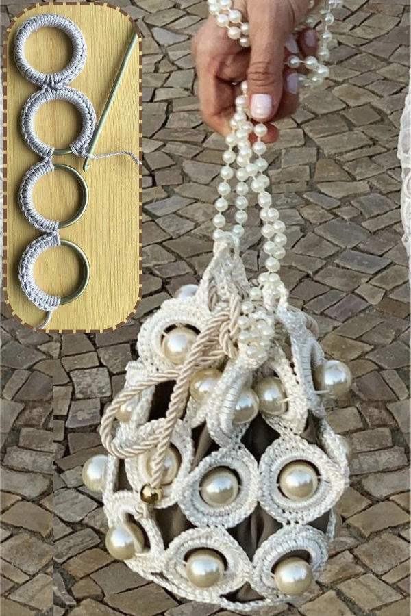 Bolsas de Crochê com Argolas: 27 Modelos Lindos, Modernos e Cheios de Estilo