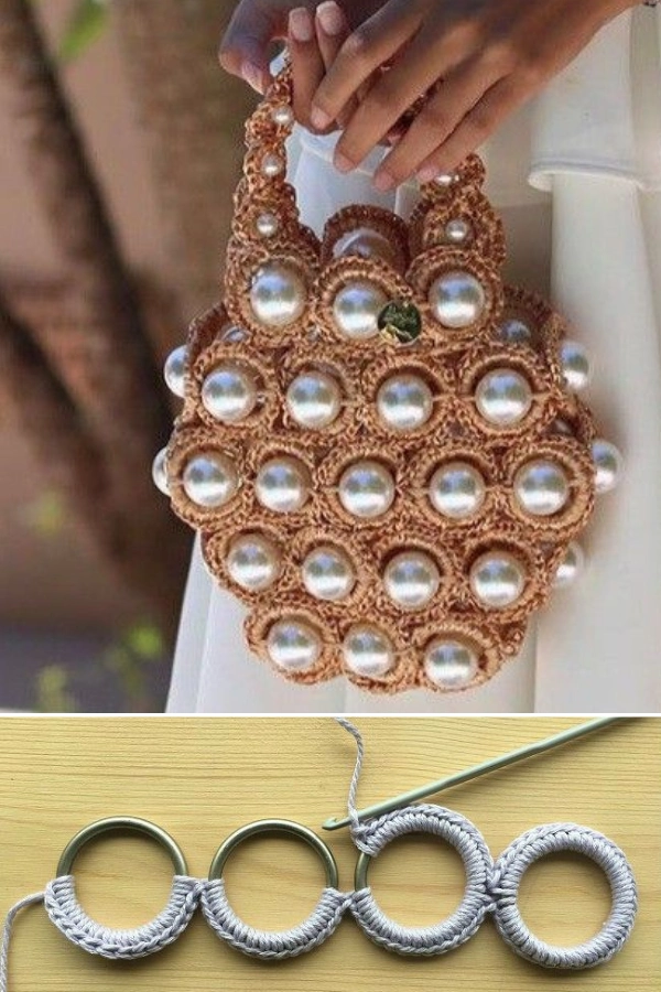 Bolsas de Crochê com Argolas: 27 Modelos Lindos, Modernos e Cheios de Estilo