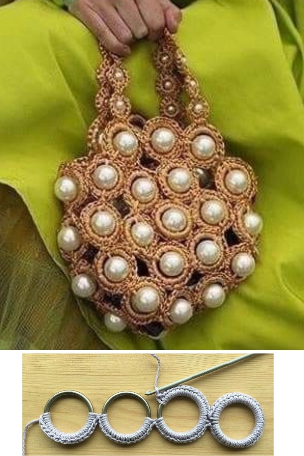 Bolsas de Crochê com Argolas: 27 Modelos Lindos, Modernos e Cheios de Estilo