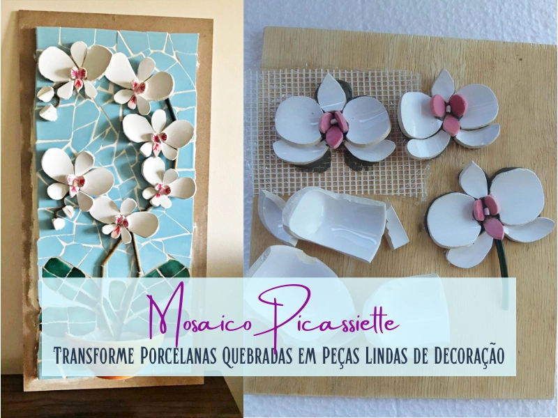 Mosaico Picassiette: Transforme Porcelanas Quebradas em Peças Lindas de Decoração