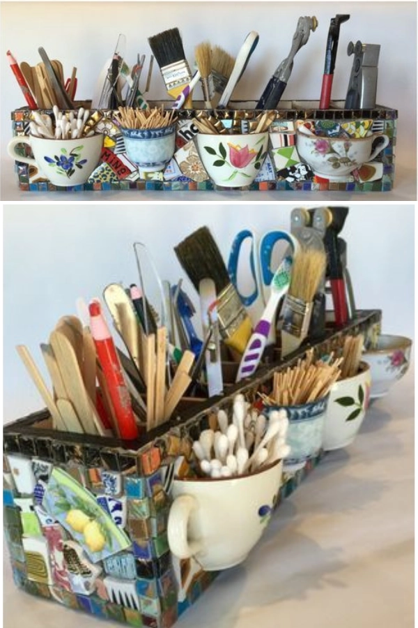 Mosaico Picassiette: Transforme Porcelanas Quebradas em Peças Lindas de Decoração